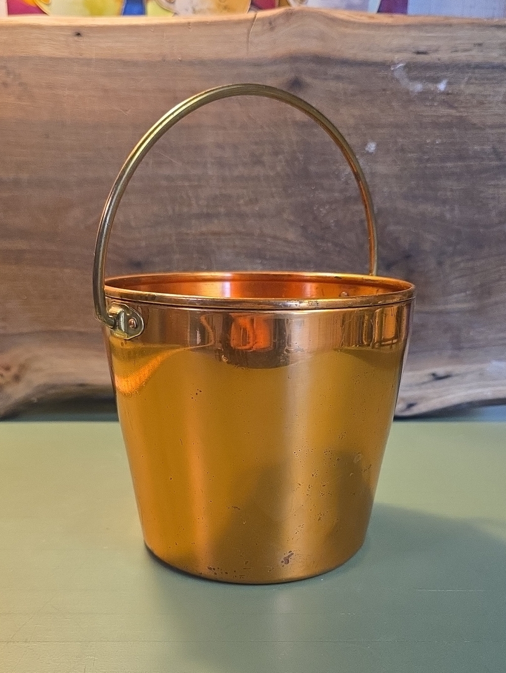 Vintage Copper Bucket with Handle